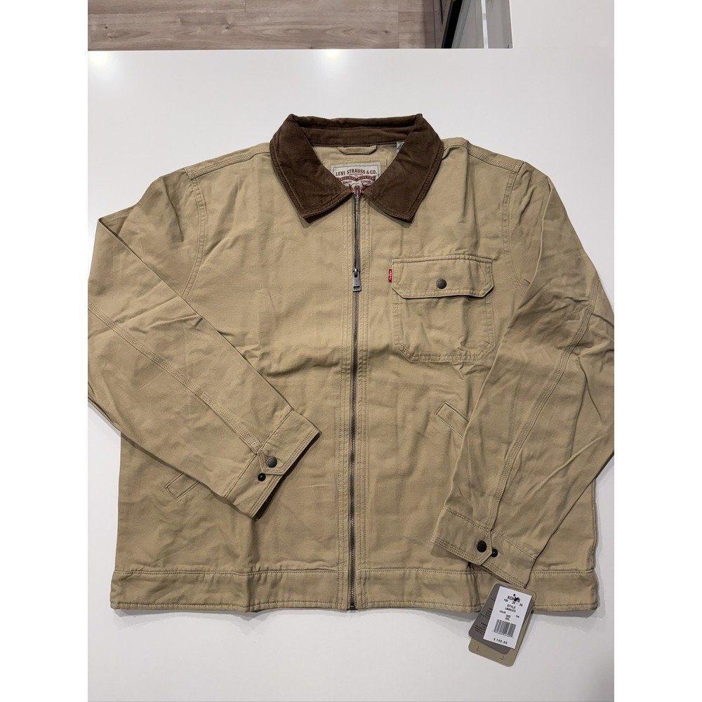 Levi's Corduroy Collar Depot Jacket Mens Tan Canvas XXL LM4RC970